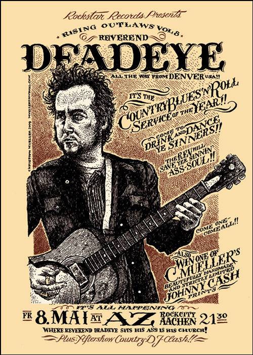 Reverend Deadeye strikes the Benelux